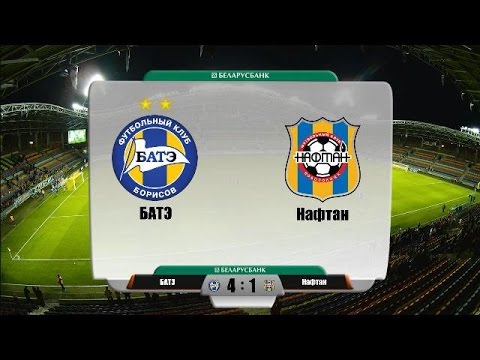 БАТЭ - Нафтан 4-1. Все голы матча. Высшая лига РБ, 23 тур,25.09.2016