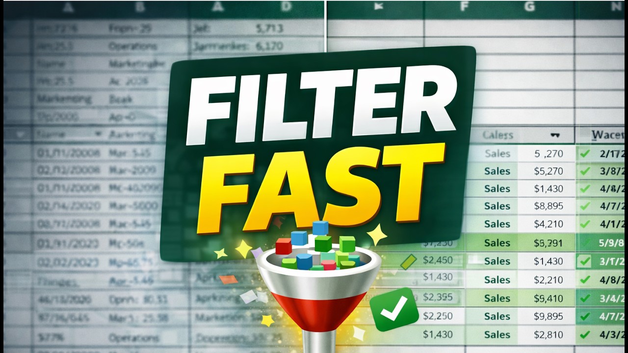 Master Excel filtering