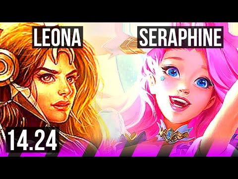 LEONA & Ezreal vs SERAPHINE & Jhin (SUP) | KR Diamond | 14.24