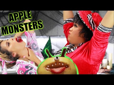 DIY HALLOWEEN TREATS | Apple Monsters