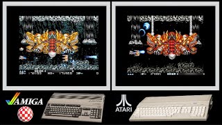 A500 vs Atari ST : R-TYPE II (Side by side comparison)