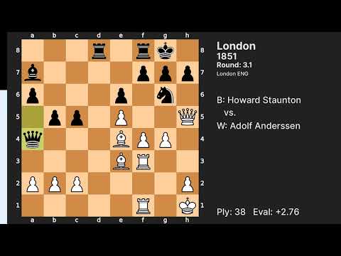 Strange world - Adolf Anderssen vs Howard Staunton (London 1851)