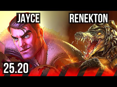 JAYCE vs RENEKTON (TOP) | 7/0/2, Godlike | KR Master | 25.20