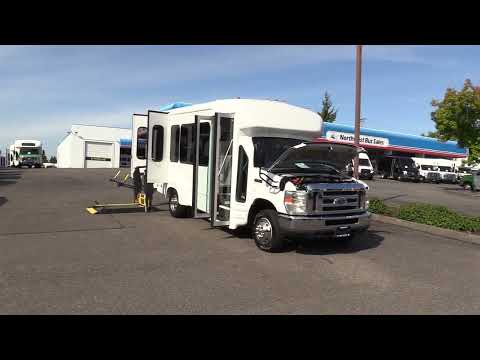 2012 Ford Starcraft Starlite 8 Passenger + 2 Wheelchair ADA Shuttle Bus - S02980