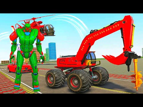 Monster Crane Robot Car Games | Android iOS Gameplay