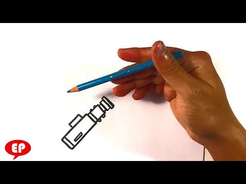 How to Draw Star Wars - Lightsaber - Easy Pictures to Draw