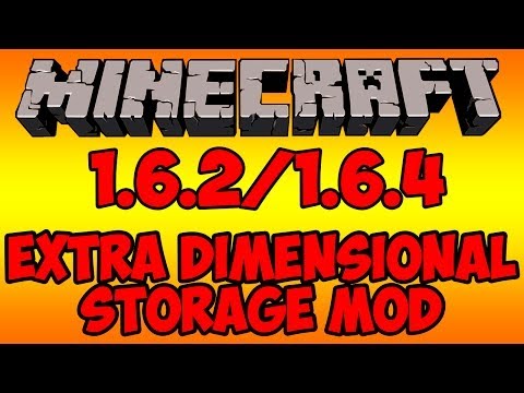 Minecraft: Extra Dimensional Item Storage Mod Review/Tutorial 1.6.2/1.6.4