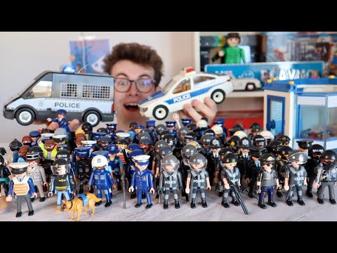ma COLLECTION de playmobil police city action commissariat