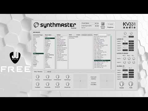 Synthmaster Player FREE version by KV331 Audio (No Talk)  | Preset Playthrough