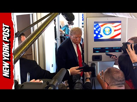 Trump Air Force One Presser: Talks Respect for Putin, Possible Business Deals and Territorial Swaps