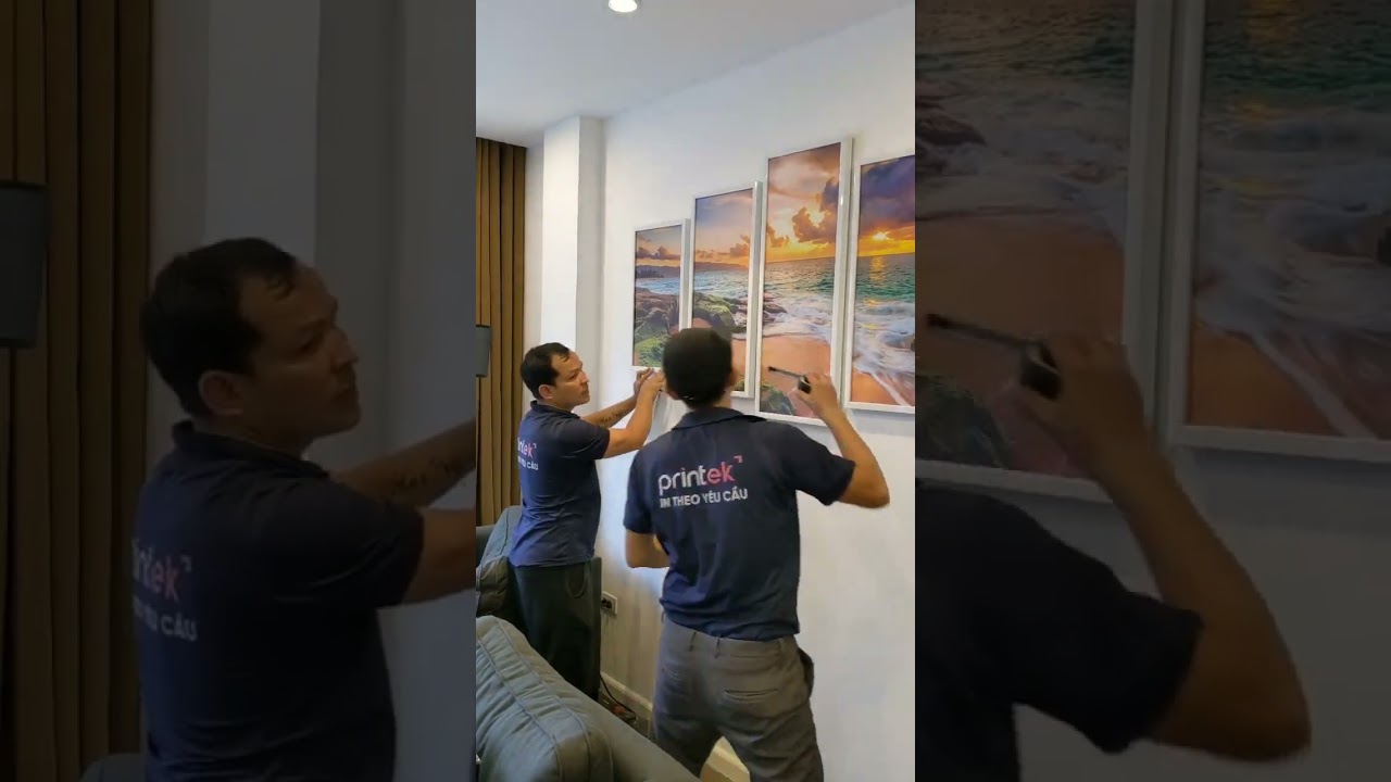 Thi công tranh cho biệt thự Tây Hồ
