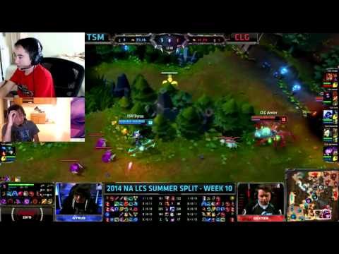 Oddone and Hotshotgg React to TSM vs CLG - League of Legends