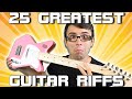 25 GREATEST GUITAR RIFFS But Played On A Little Guitar