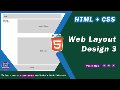 How to create Website Page Layout in HTML CSS using Float Web Layout Design Tutorial 01 