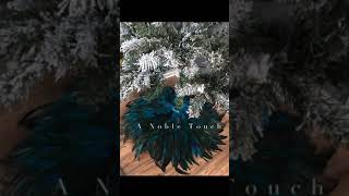 #shorts Christmas Tree Skirt #diycrafts #howtomake #anobletouch #featherskirt