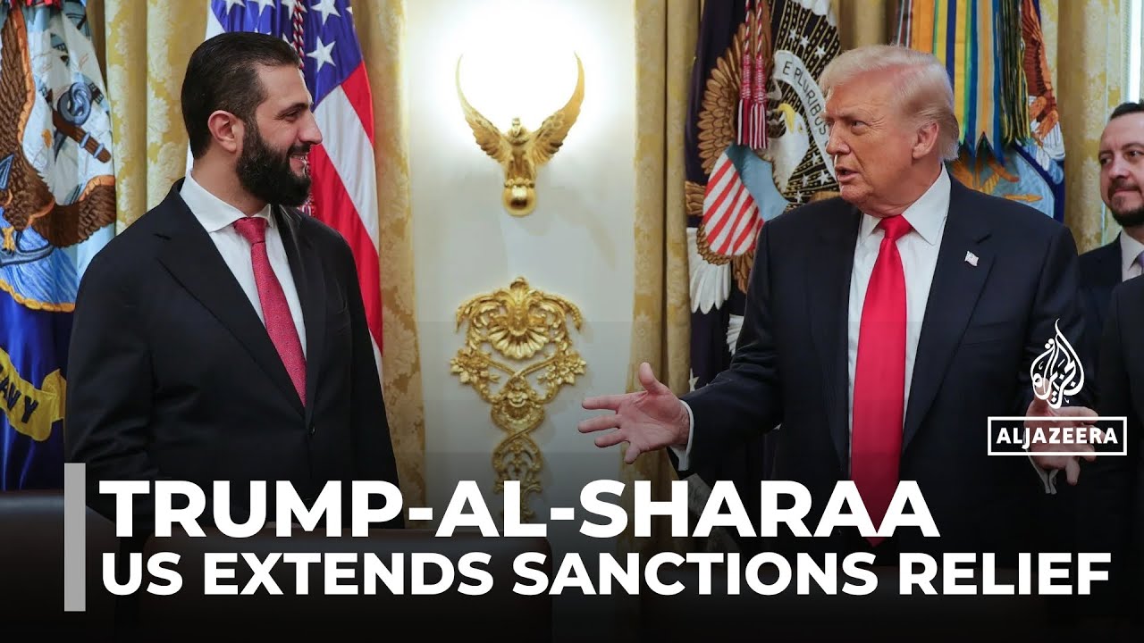 Trump hosts Syria’s al-Sharaa at White House as US extends sanctions relief