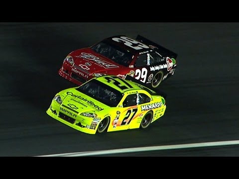 Paul Menard and Kevin Harvick's tempers rise early