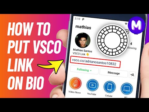 YouTube video about: How to copy your vsco link to instagram?