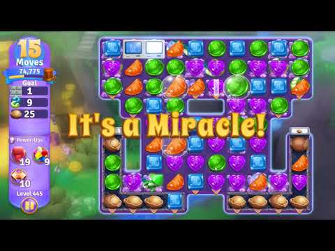 Wonka's World of Candy Level 445 - 19 Moves - NO BOOSTERS - A S GAMING