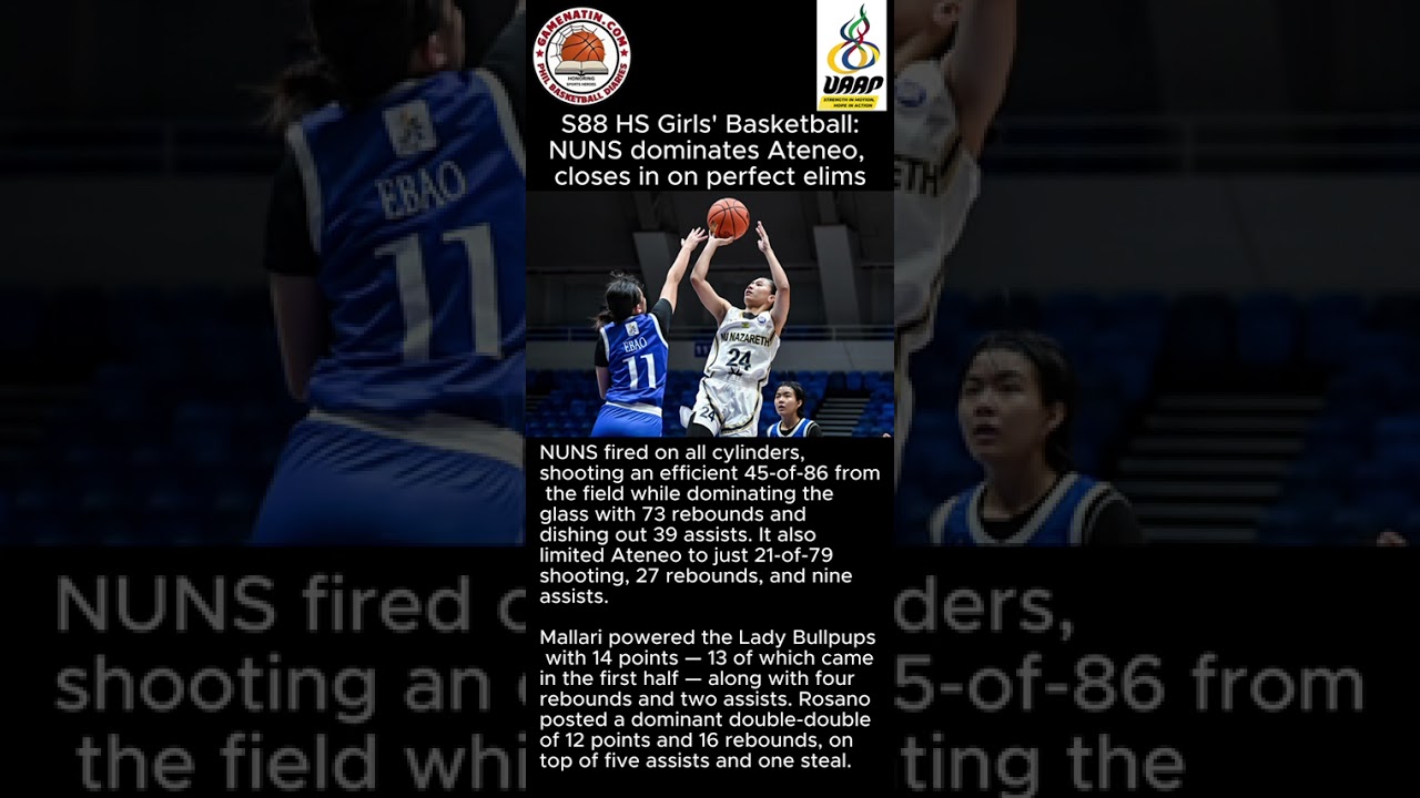 UAAP Girls' Basketball: NU easily takes down Ateneo