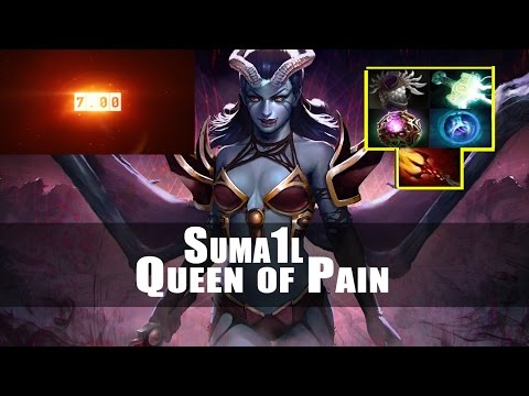 Suma1L [Queen of Pain] Dota 2 - AMAZING build Blade Mail