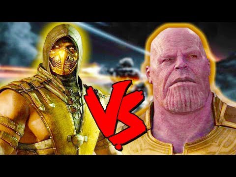 Scorpion Vs Thanos Army - Epic Battle - Mortal Kombat Costume Skin Mod