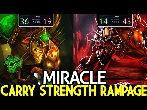 MIRACLE Lifestealer & Bristleback Hard Carry Strength Rampage GamePlay 7.22 Dota 2