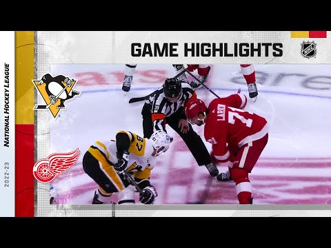 Penguins @ Red Wings 10/3 | NHL Highlights 2022
