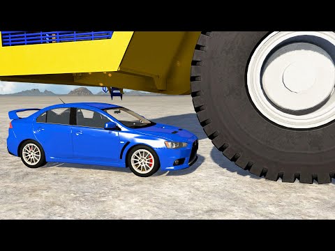 GIANT BELAZ vs CARS #3 – BeamNG.Drive