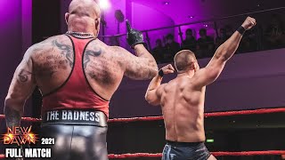 FULL MATCH - Toni Harting vs. &quot;Bad Bones&quot; John Klinger | Unlimited Wrestling: New Dawn 2021