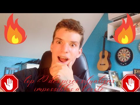 TOP 20 DES PIRES SITUATIONS IMPOSSIBLES A L'ECOLE !!!