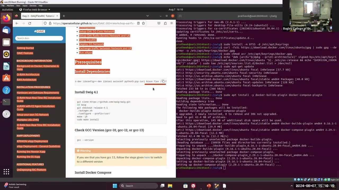 OAIC Workshop Day 2: OAI and FlexRIC (Aug 7, 2024)