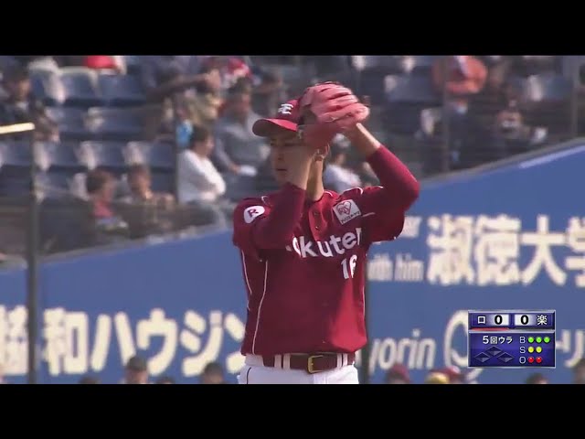 【5回裏】イーグルス・森 外角に逃げる鋭い変化球で連続三振!! 2017/3/19 M-E