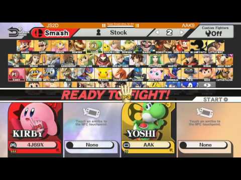 Game Evo 1st Qualifier SSB4: AAK (Yoshi, Jigglypuff) vs JS2D (Kirby) - WR4