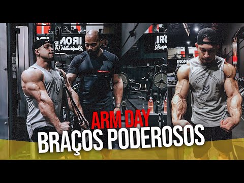 BALESTRIN EXTRAIU MEU MAXIMO NO TREINO DE BRAÇO | RAMON DINO