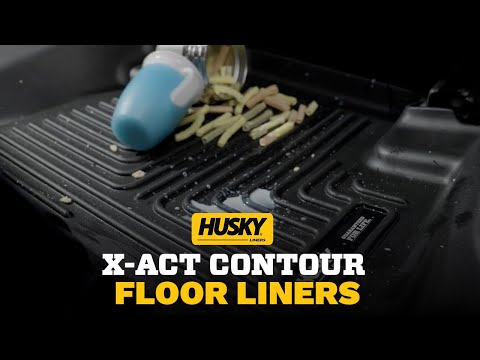 Volkswagen Atlas black third row floor mat with custom-fit all-weather protection