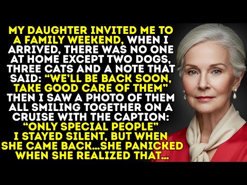 My Daughter Invited Me for a Family Weekend — But Left Me Pet-Sitting While She…