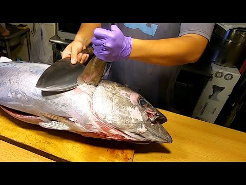 Yellowfin Tuna Cutting and Cuisine - Taiwanese Street Food