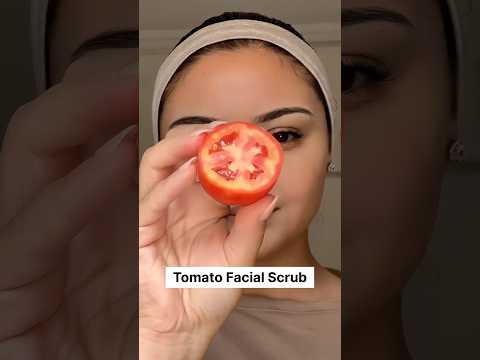 🍅TOMATO FACIAL At Home |😍7Days Fair & Spotless Skin Challenge #facial #skincare #youtube #shorts