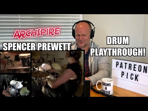 Drum Teacher Reacts: Archspire's SPENCER PREWETT | Drum Playthrough 'Lucid' | (2020 Reaction)