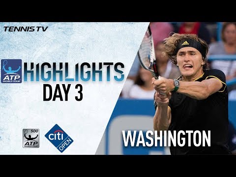 Highlights: Raonic Zverev Bhambri Win At Washington 2017 Wednesday
