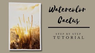 Capture the Glow: Painting a Dreamy Desert Sunset in Watercolors