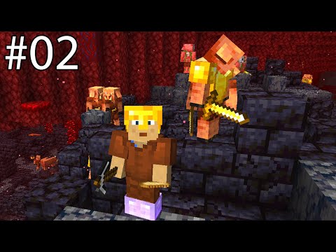 Minecraft im NETHER Durchspielen Challenge! - Minecraft 1.16 Nether Update Challenge #02