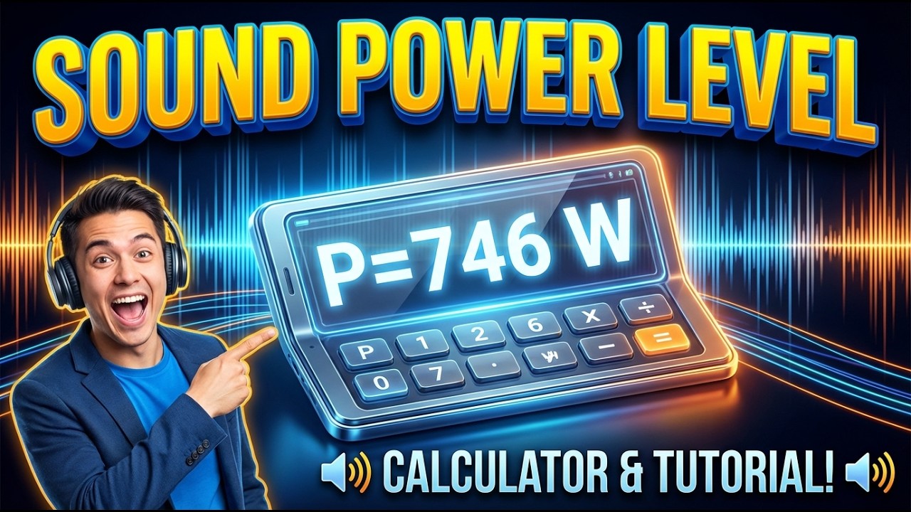 Sound Power Level Interactive Calculator
