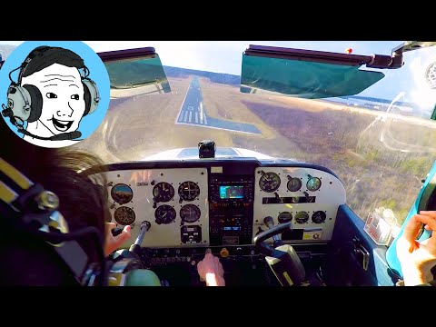 *WINDY* Landings in the C172 Skyhawk - 24kt Gusts!! (Student Pilot Training / Cessna 172)