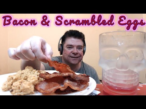 ASMR - Eating Bacon & Scrambled Eggs And Having A Good Old Chat (Credit Card Story)