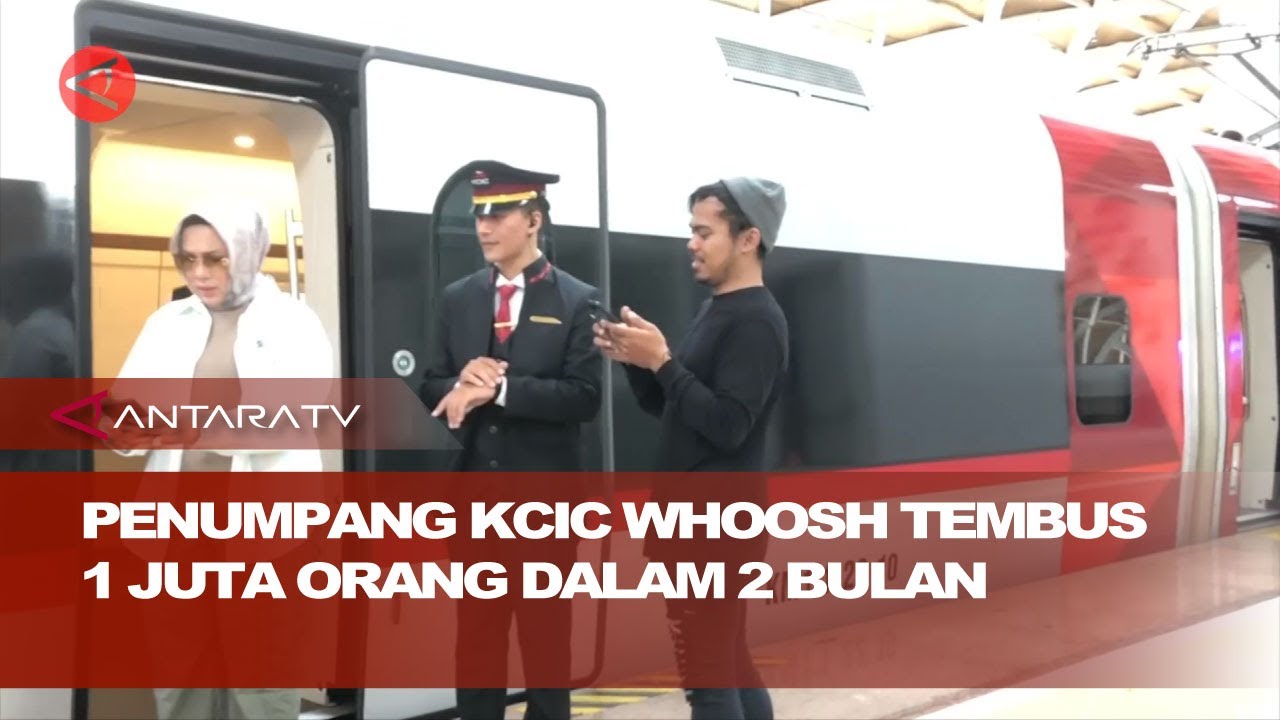 Penumpang KCIC Whoosh tembus 1 juta orang dalam 2 bulan