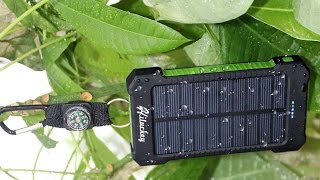 Hiluckey Solar Power Bank 10000mah Unboxing - Free Energy