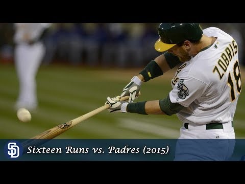 Oakland A's Offensive Outbursts Episode 9 - Sixteen Runs vs. Padres (2015)
