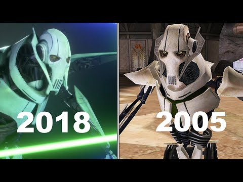 Star wars battlefront 2 General Grievous 2018 vs 2005  [COMPARISON]